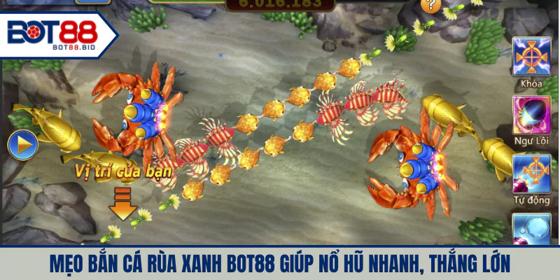 Mẹo bắn cá rùa xanh BOT88 giúp nổ hũ nhanh, thắng lớn